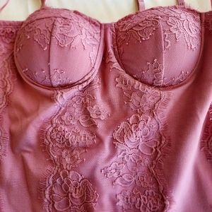 Pink lace dress